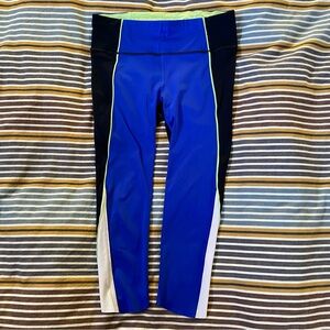 Athleta Velocity Colorblock Capri Leggings
